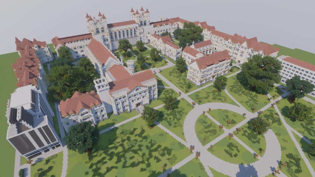 Minecraft University of Chicago build