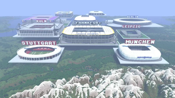 Minecraft Europe Germany stadium venues European Championship 2024 Heim-EM world